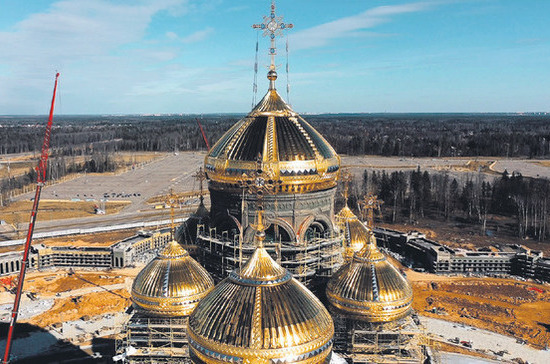 Храм Победы возводится на добровольные пожертвования. «Минобороны»