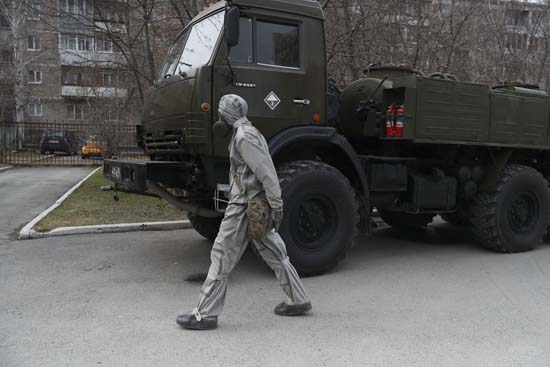 Военнослужащие ЦВО приступили к дезинфекции социальных объектов Свердловской области - «Минобороны»