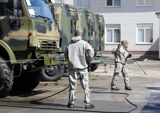 Военнослужащие ЮВО провели полную дезинфекцию школ и детских садов в военных городках на Юге России - «Минобороны»