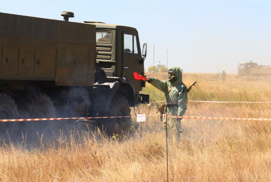 Специалисты РХБ защиты ЮВО провели тренировку под Волгоградом по защите от оружия массового поражения - «Минобороны»