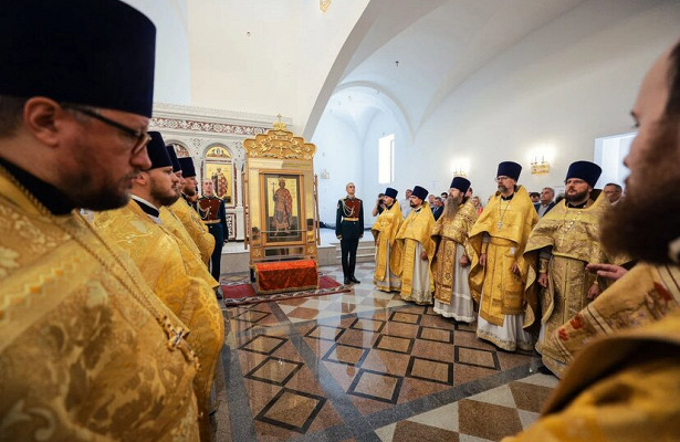 Праздничный молебен в.честь крещения Руси отслужили в.главном храме Росгвардии в.Балашихе&nbsp «Совет Федерации»