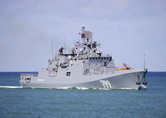 С экипажем фрегата «Адмирал Макаров» Черноморского флота проведено учение по противовоздушной обороне в Средиземном море - «Минобороны»