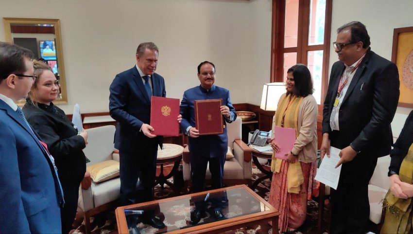 Сотрудничество России и Индии в медицине выходит на новый стратегический уровень - «Минздрав РФ»